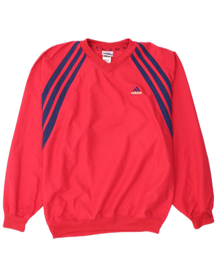 ADIDAS Haut de survêtement pour hommes UK 40/42 Rouge moyen Polyester