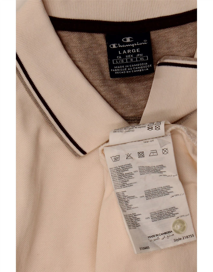 Champion Polo Homme Grand Coton Beige