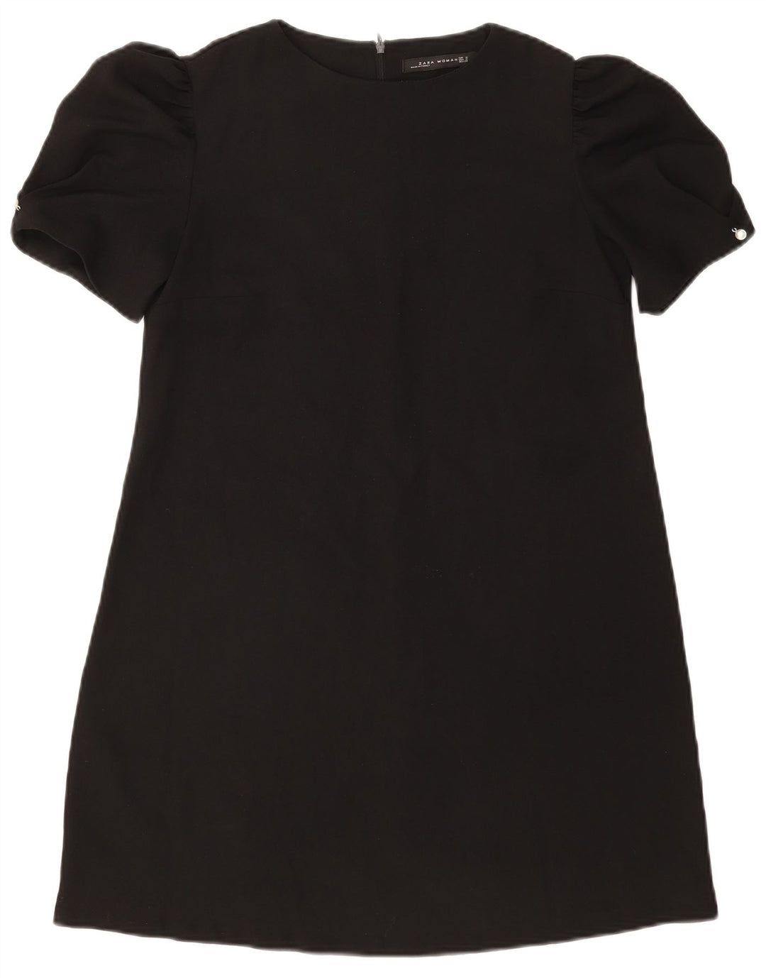 Zara Robe trapèze pour femme UK 12 Medium Noir Polyester