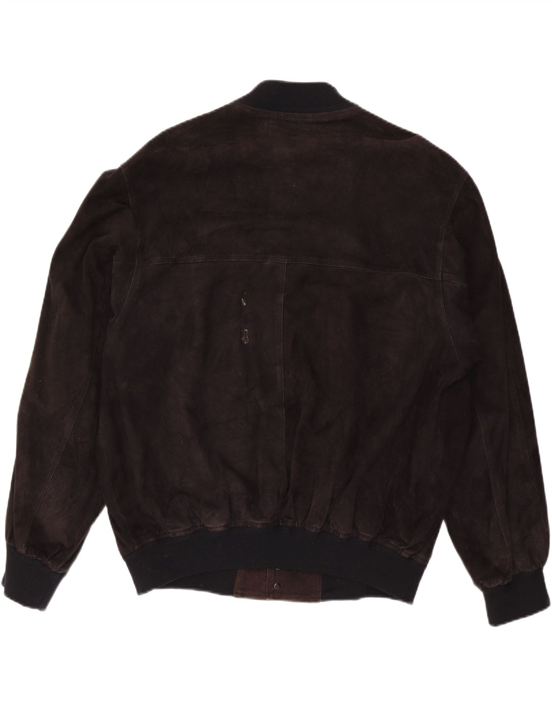 MABRUN Blouson Bomber En Daim Homme IT 56 3XL Cuir Noir