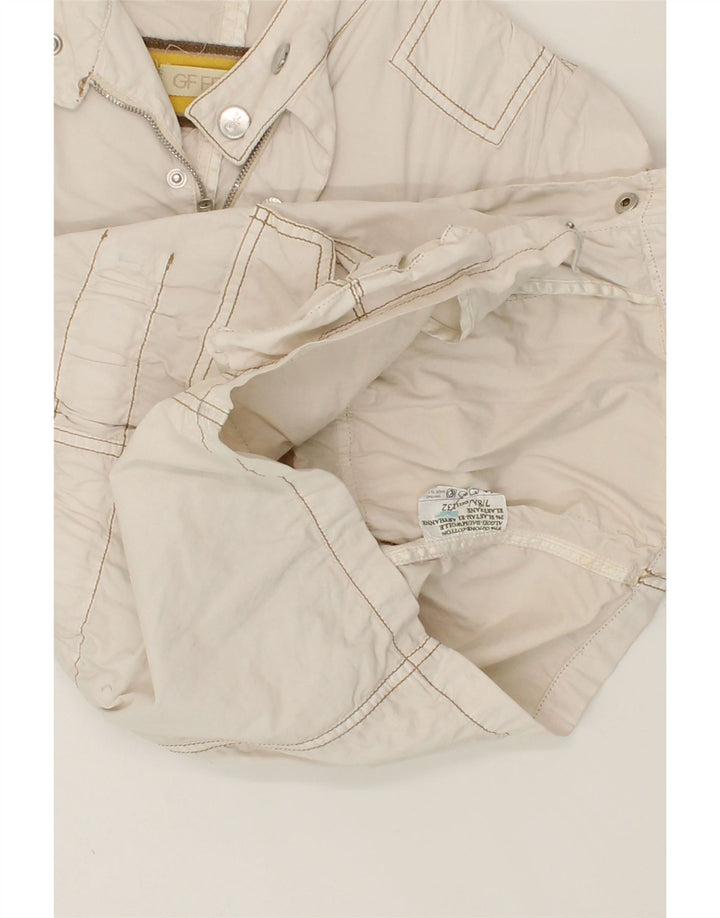 GF FERRE Boys Graphic Utility Jacket 7-8 Years White Cotton Vintage GF Ferre and Second-Hand GF Ferre from Messina Hembry 