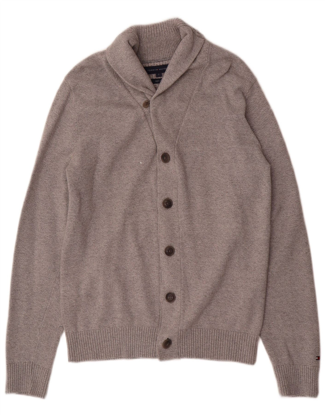 Tommy Hilfiger Pull Cardigan Homme Petit Gris Coton