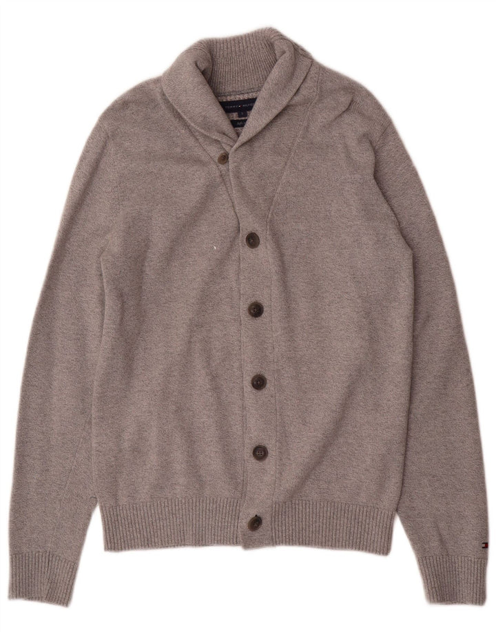 Tommy Hilfiger Pull Cardigan Homme Petit Gris Coton