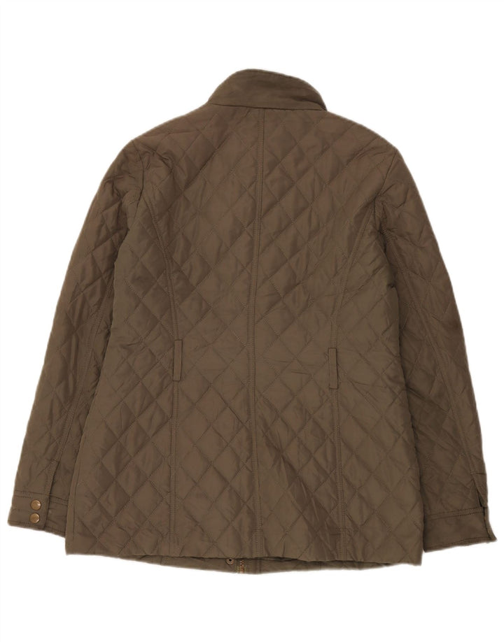 Marks & Spencer Veste matelassée pour femme UK 8 Small Kaki Polyester