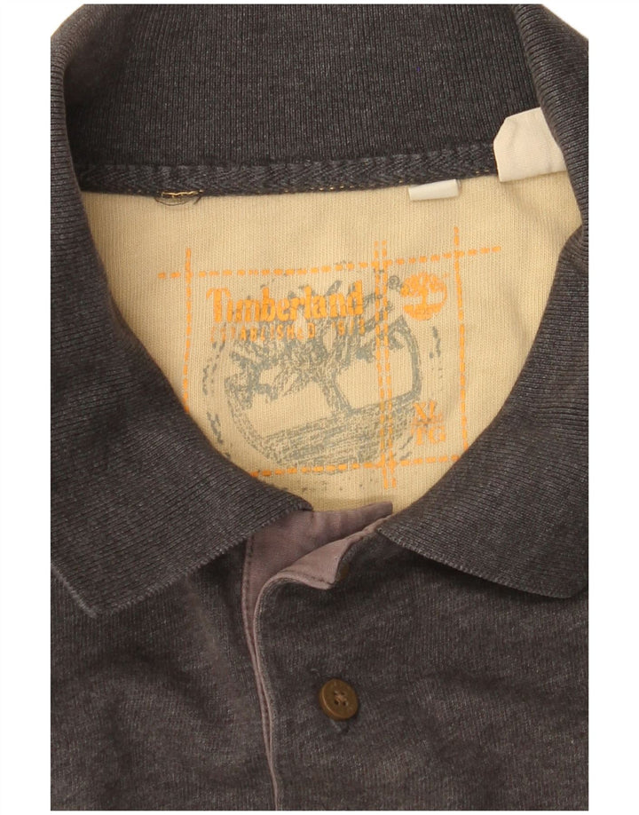 TIMBERLAND Polo à Manches Longues Homme XL Gris