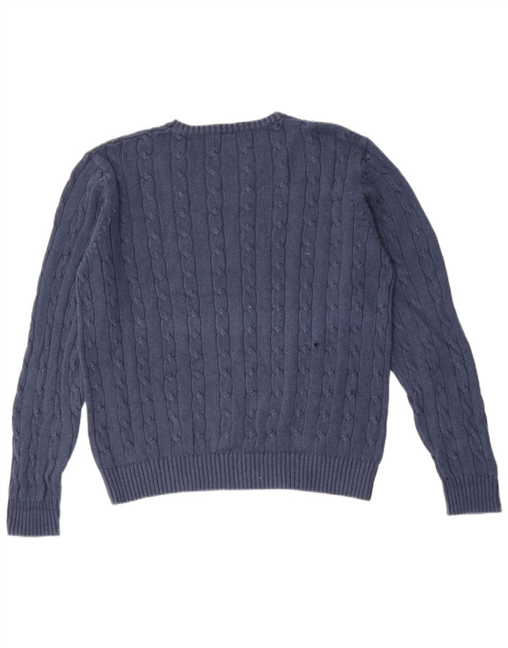 Marks & Spencer Pull à col rond Blue Harbour pour homme, grand bleu marine