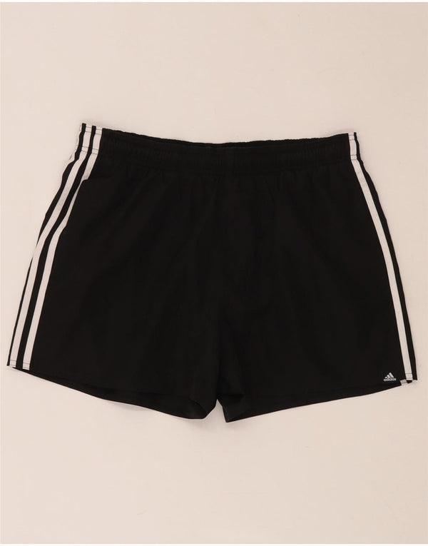ADIDAS Short de sport pour femme UK 14 Large Noir Polyester