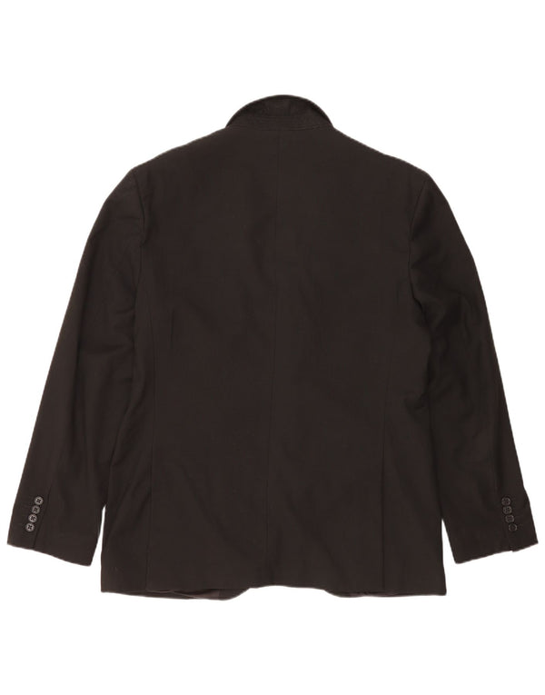 MARKS & SPENCER Veste blazer à 2 boutons pour homme UK 40 Noir moyen Polyester