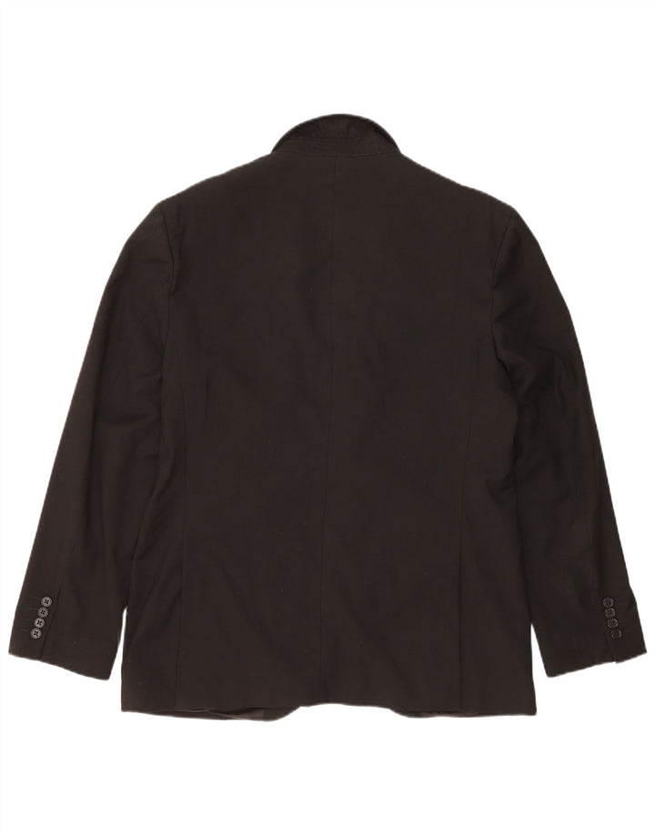 MARKS & SPENCER Veste blazer à 2 boutons pour homme UK 40 Noir moyen Polyester
