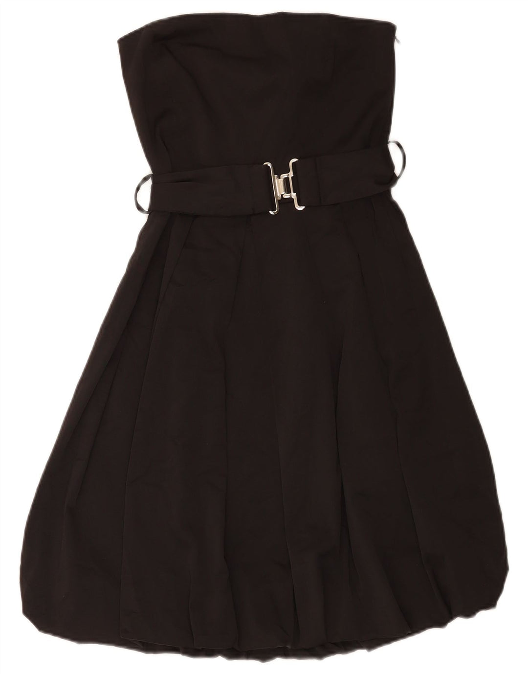 Zara Femme Robe bustier bulle UK 10 Petit Noir Polyester