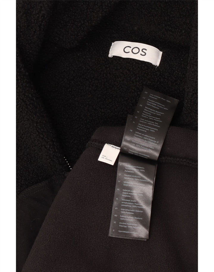 Cos Pull polaire à col zippé pour homme Grand noir Polyester