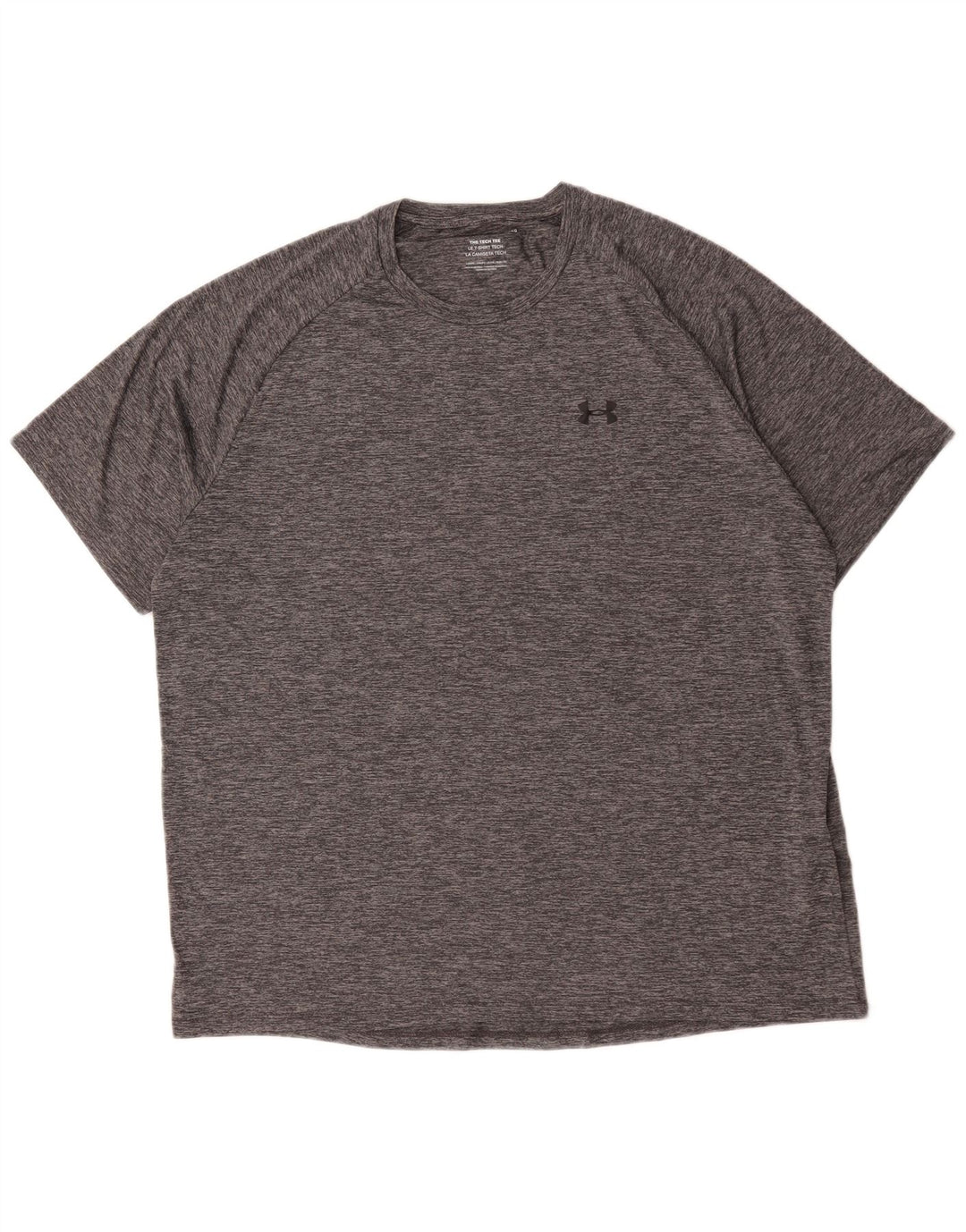 Under Armour T-Shirt Homme Top 2XL Gris Moucheté Polyester