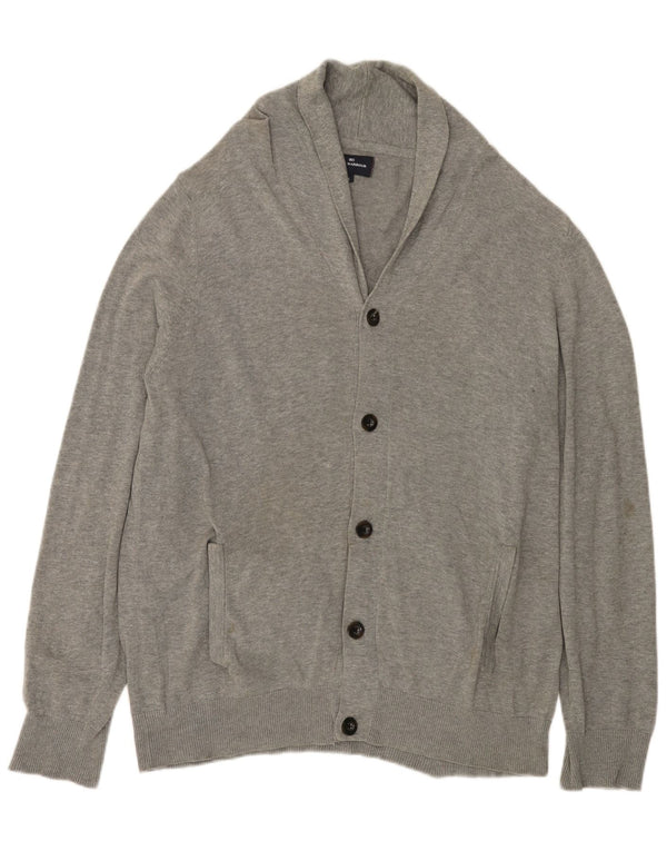 MARKS & SPENCER Cardigan Harbour Bleu pour Homme en Coton Gris Large