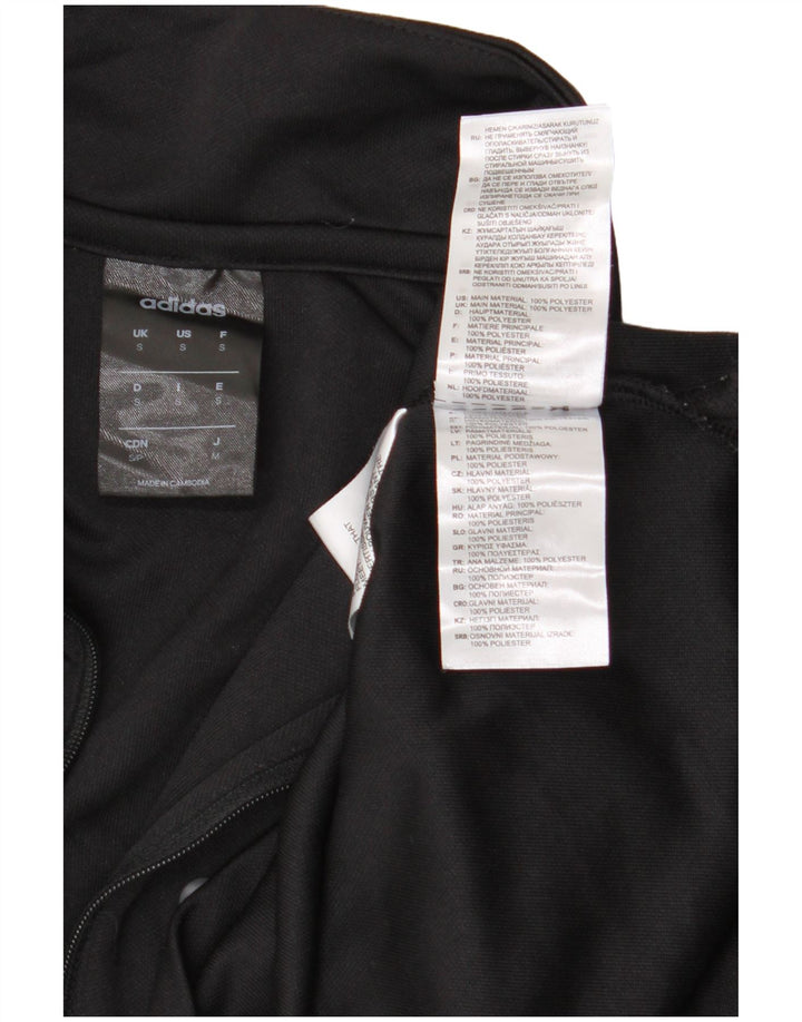 ADIDAS Haut de survêtement Climalite pour homme avec col zippé Noir Taille S