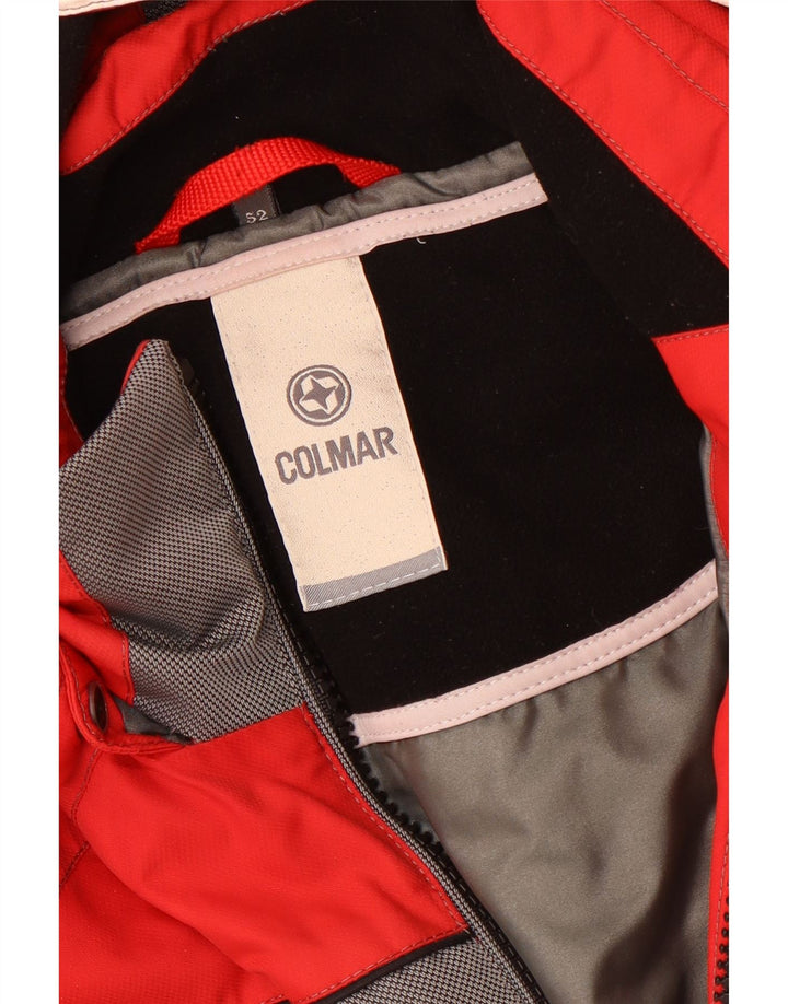 Colmar Veste de ski à capuche pour homme EU 52 Large Rouge Colourblock