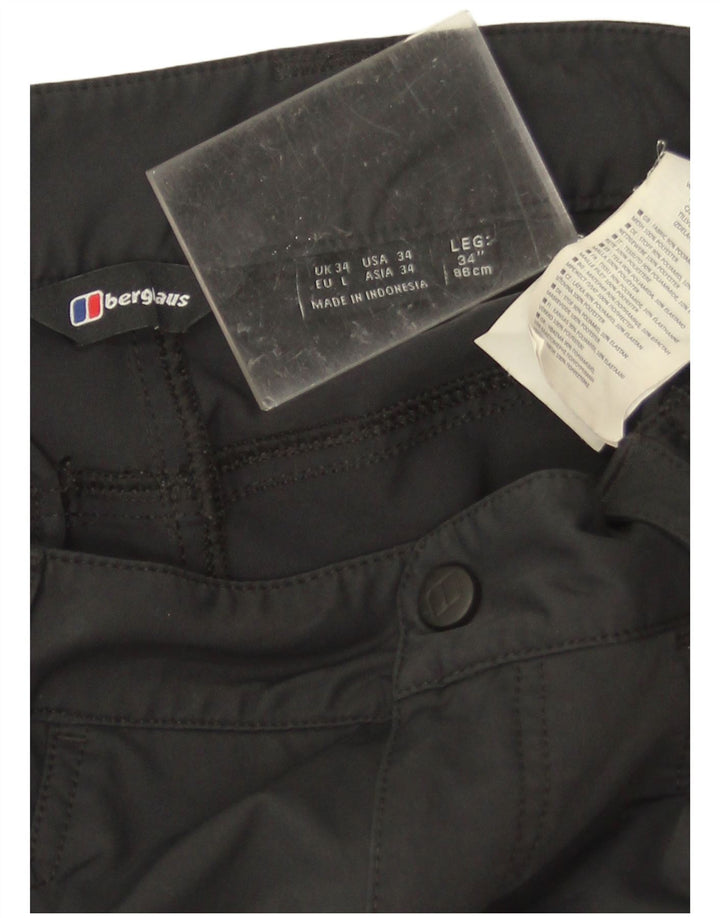 Berghaus Pantalon Cargo Imperméable W34 L34 Homme Noir Polyamide