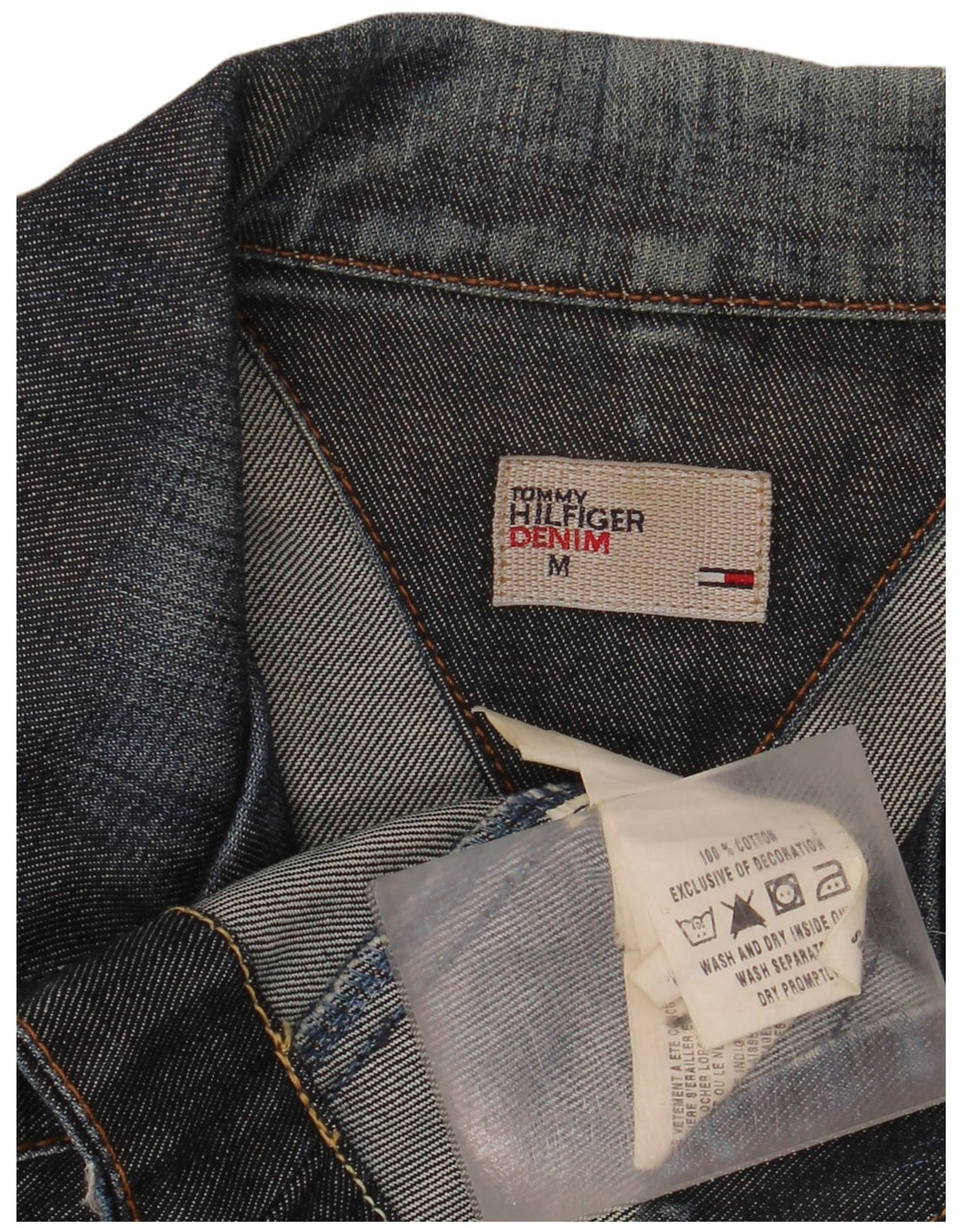 Tommy Hilfiger Veste blazer en jean à 3 boutons pour femme UK 12 Bleu marine moyen