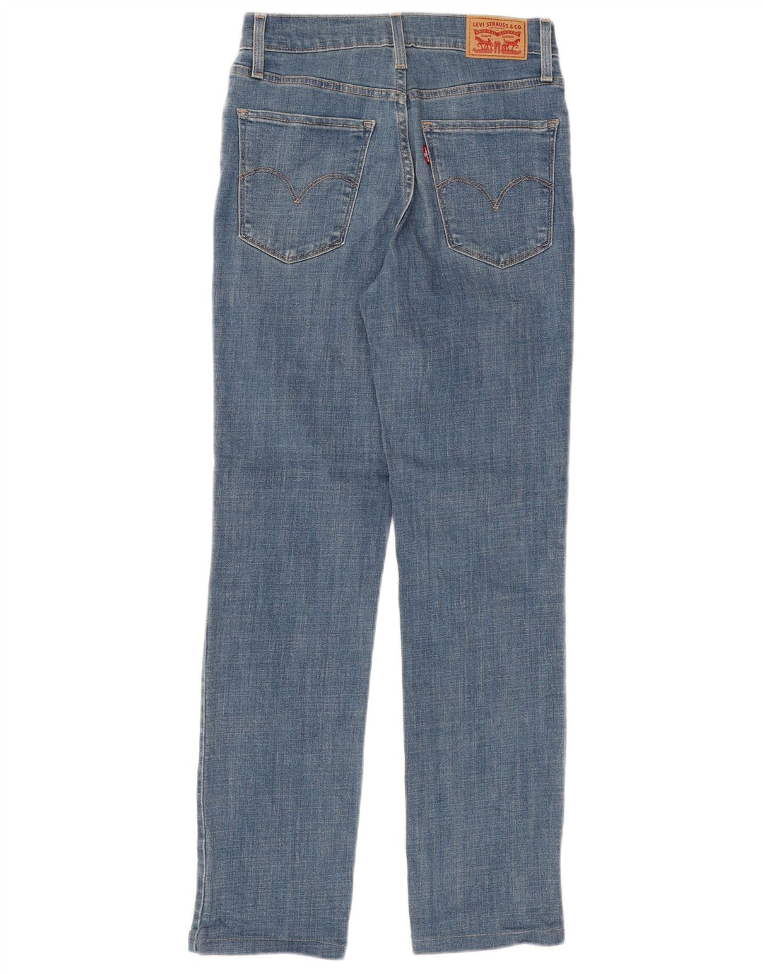 LEVI'S Jean Droit Taille Haute 724 Femme W26 L32 Bleu