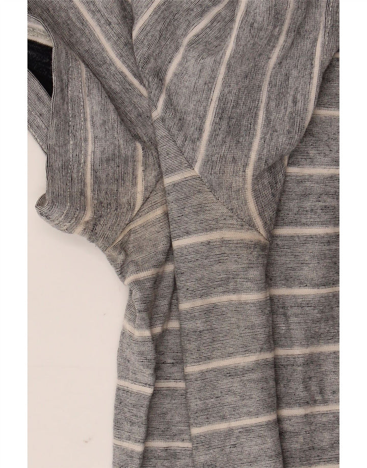 Penguin T-Shirt Homme Gris Moyen Rayé Coton