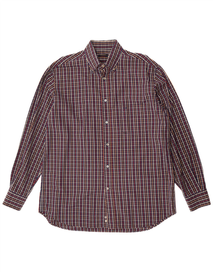 Paul & Shark Chemise Homme Taille 42 Grand Carreau Multicolore