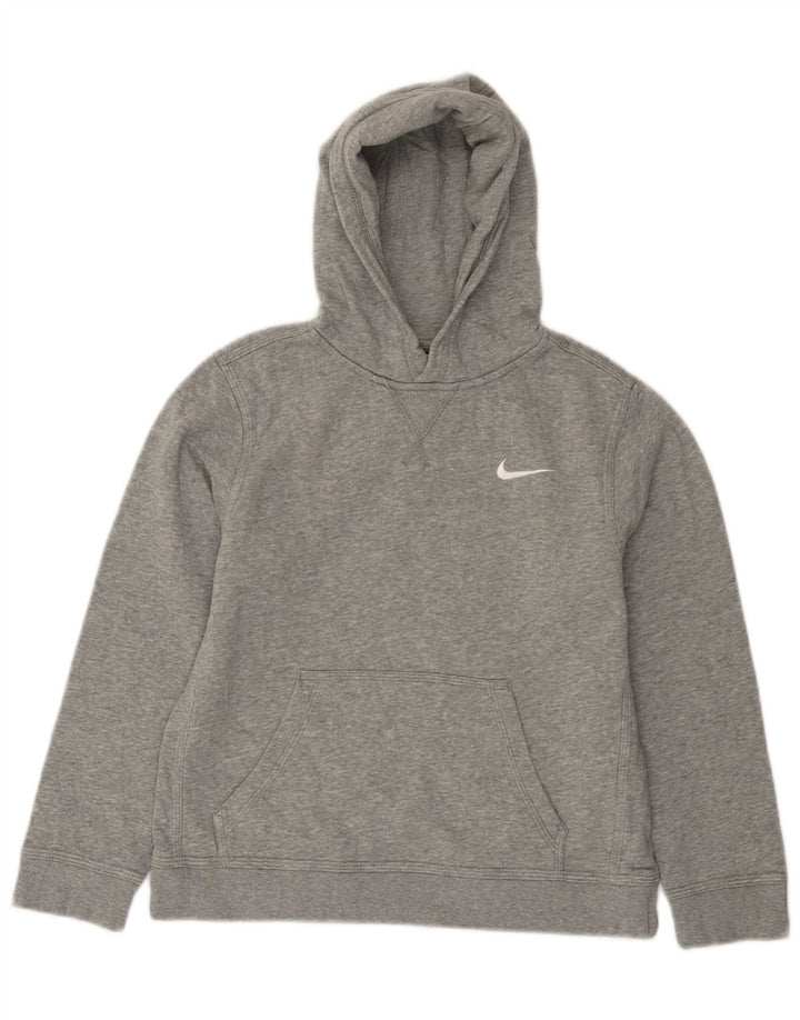 Nike Pull à capuche garçon 10-11 ans Gris moyen moucheté