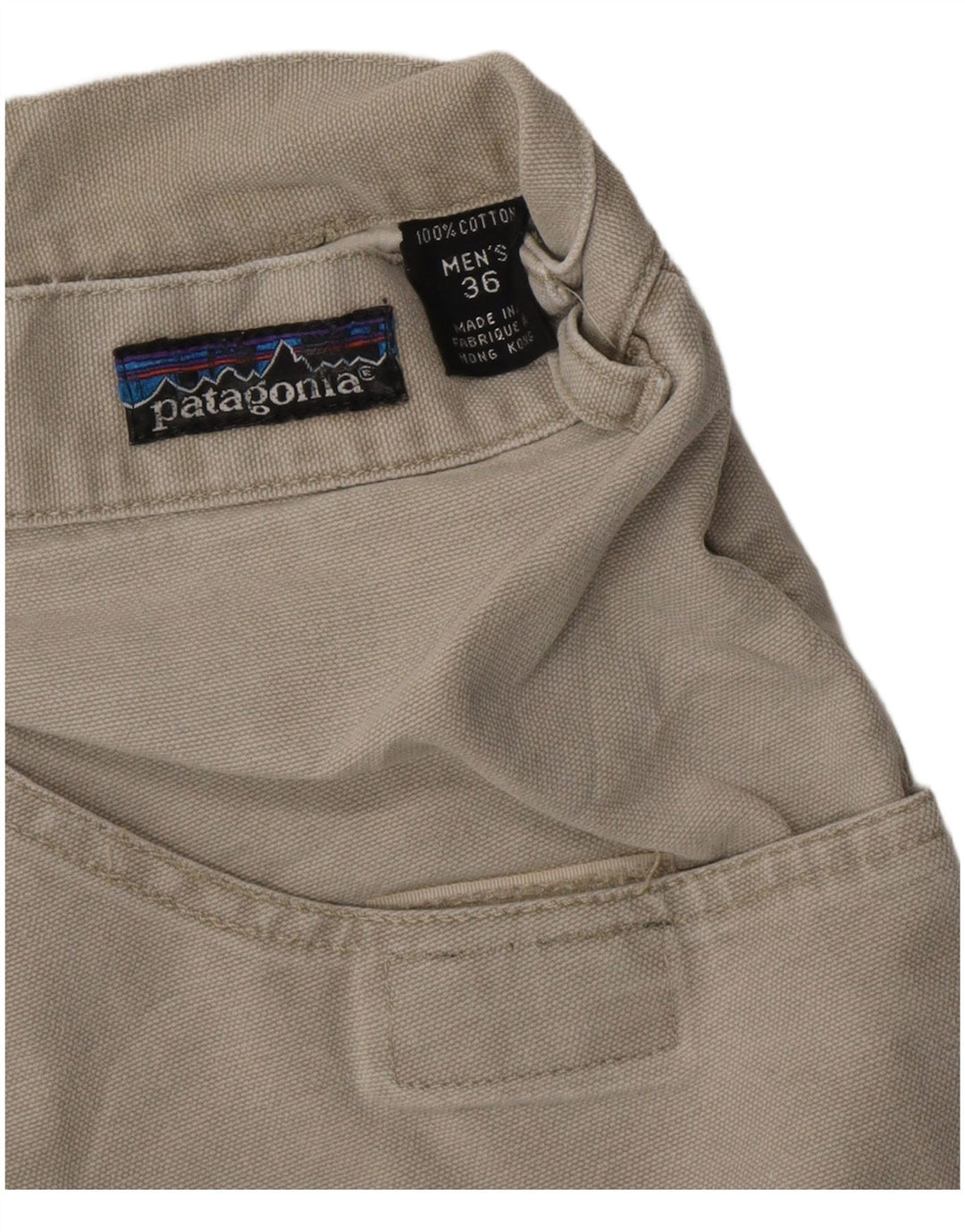 PATAGONIA Short Chino Homme W36 Large Gris Coton