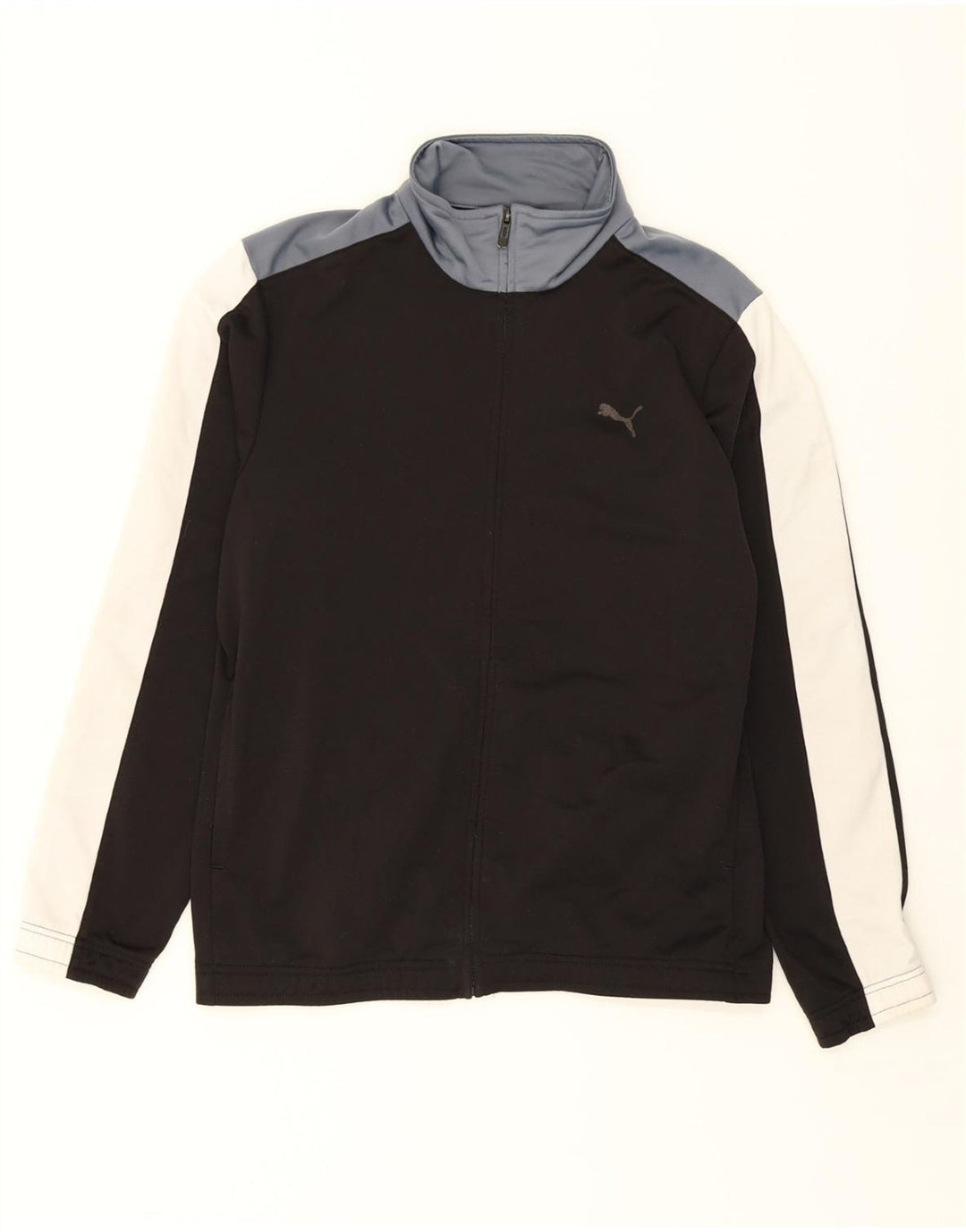 PUMA Mens Tracksuit Top Jacket Medium Black Colourblock Vintage Puma and Second-Hand Puma from Messina Hembry 