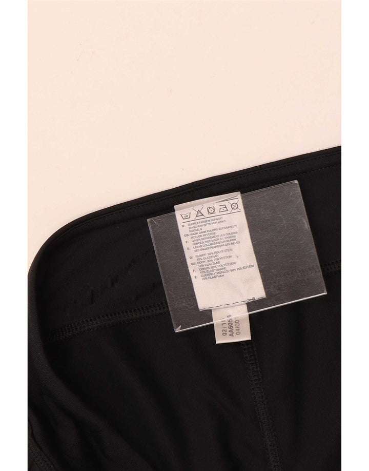 Adidas Femmes Capri Leggings UK 16 Grand Noir Polyester