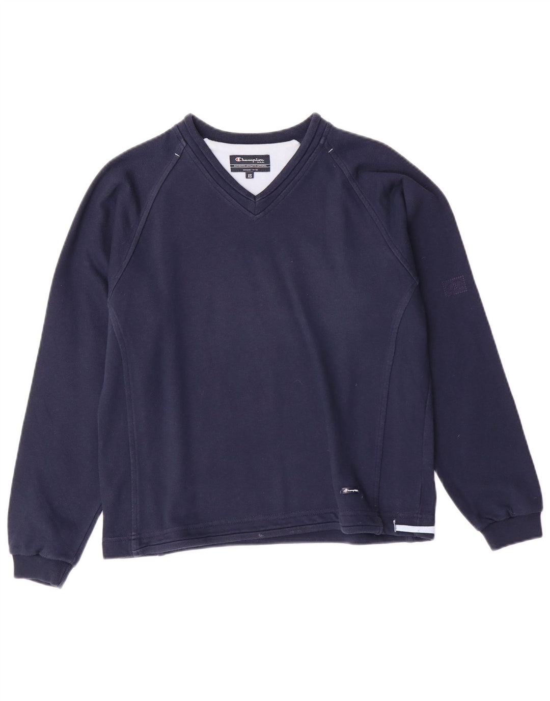 Champion Sweat-shirt surdimensionné pour femme UK 6 XS Bleu marine Coton