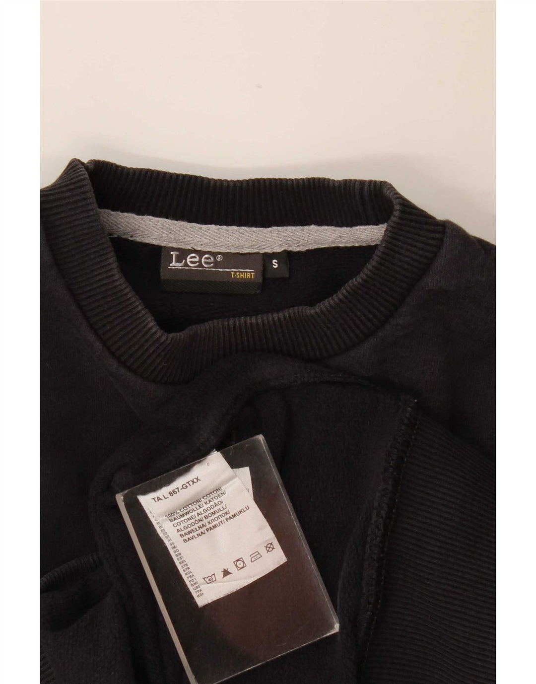 Lee Sweat-shirt graphique pour hommes, petit coton noir