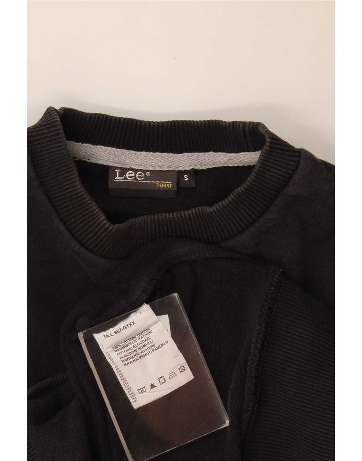 Lee Sweat-shirt graphique pour hommes, petit coton noir