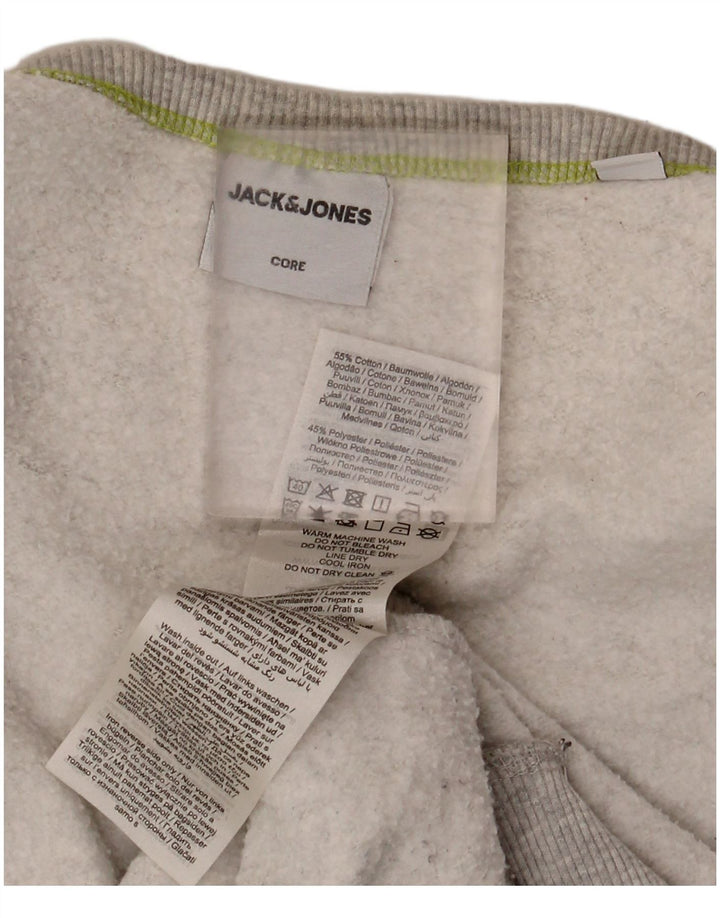 Jack & Jones Sweat-Shirt Homme Gris Large Coton