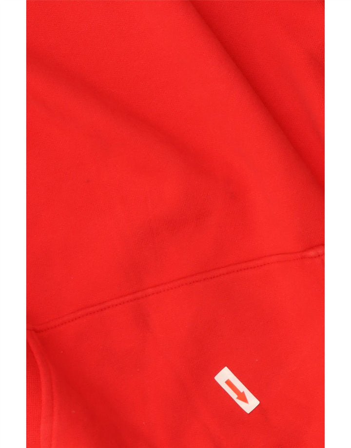 Levi's Pull à Capuche Graphique Oversize Femme UK 14 Rouge Moyen Coton