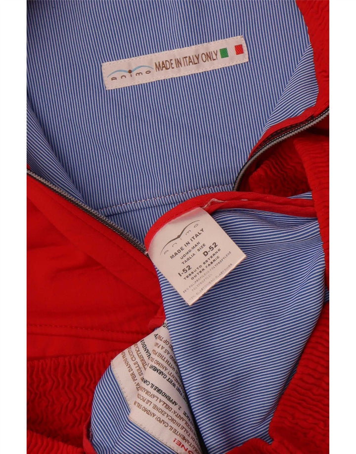 Veste utilitaire vintage pour homme IT 52 XL Polyuréthane rouge