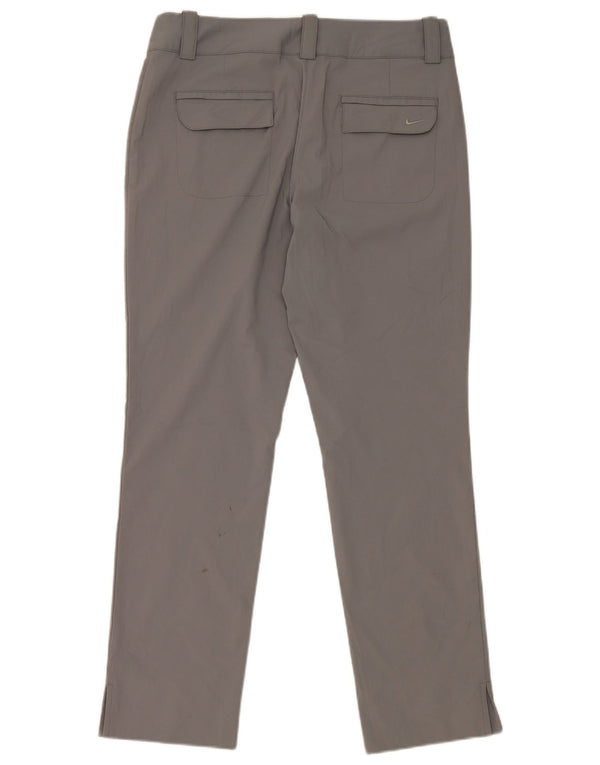 Nike Pantalon chino droit Dri Fit pour femme UK 10 Small W30 L28 Gris