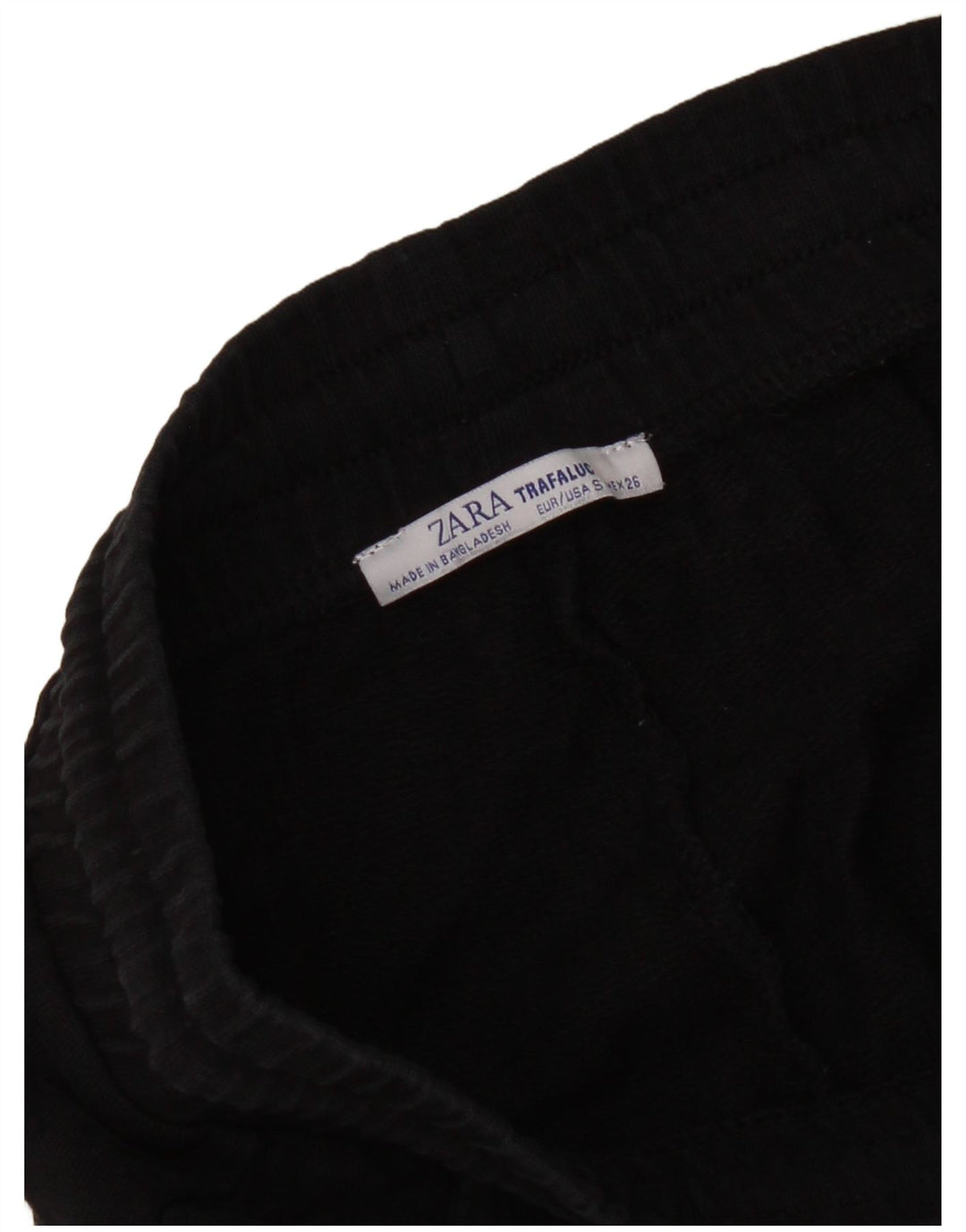Zara Pantalon de survêtement pour femme UK 8 Small Noir