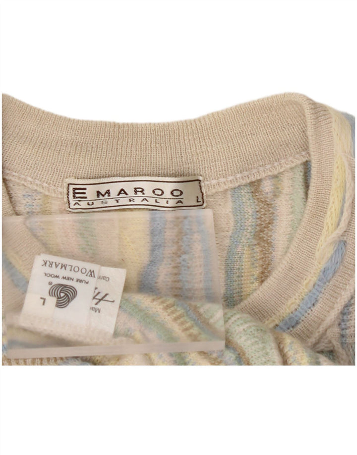 EMAROO AUSTRALIA Pull Cardigan Femme UK 14 Large Multicolore