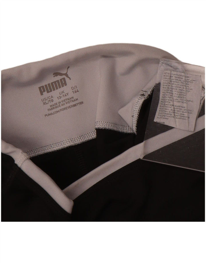 Puma Legging Graphique Fille 13-14 ans Noir Polyester