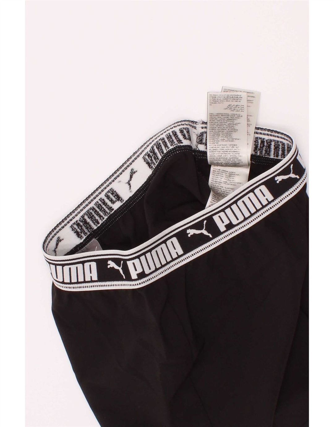 Puma Short de Sport Graphique Fille 9-10 Ans Noir Polyester