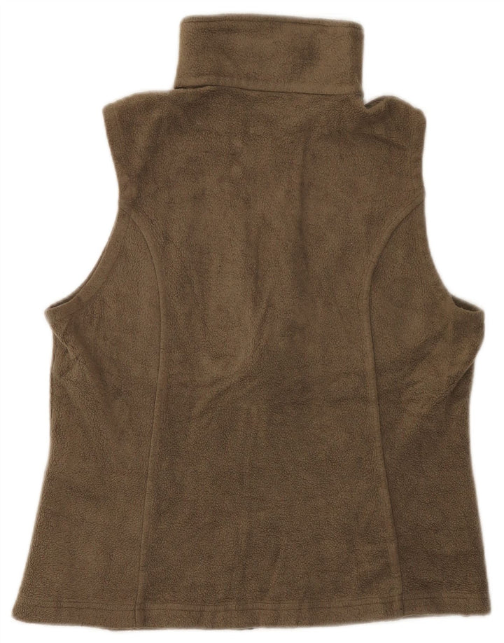 Columbia Gilet Polaire Femme UK 14 Marron Moyen Polyester