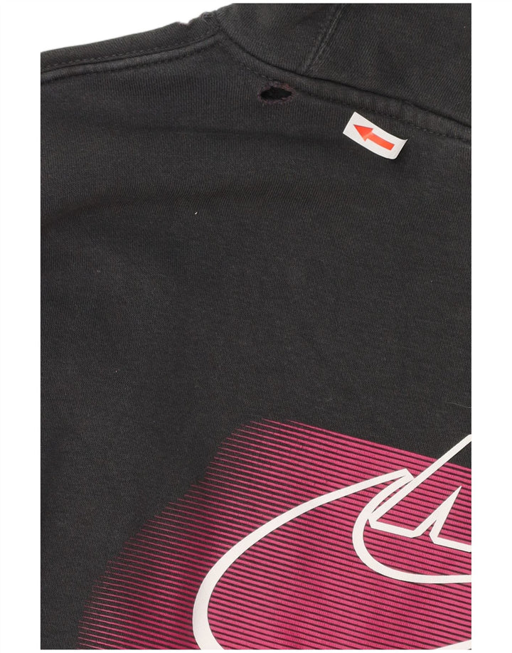 Nike Pull à capuche graphique pour homme Petit coton gris