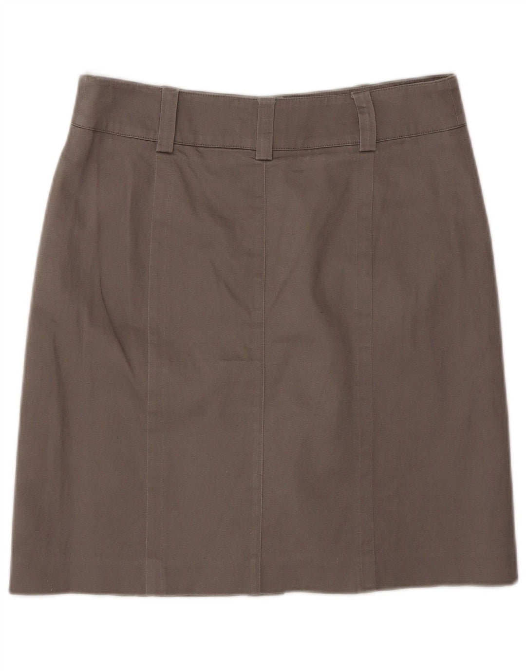 Oasis Jupe midi régulière pour femme US 10 Large W30 Coton marron