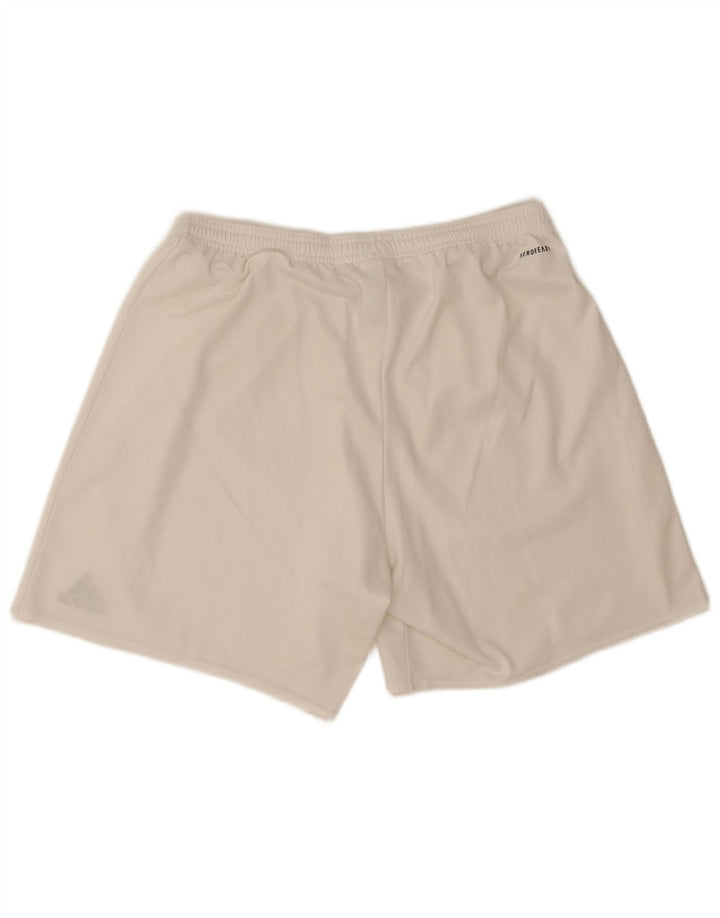 Adidas Short de sport Aeroready pour hommes, grand, blanc, polyester