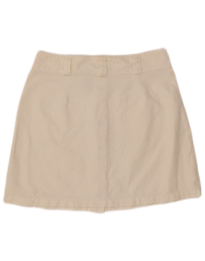 CALVIN KLEIN Femme Mini-Jupe W30 Medium Off White Coton