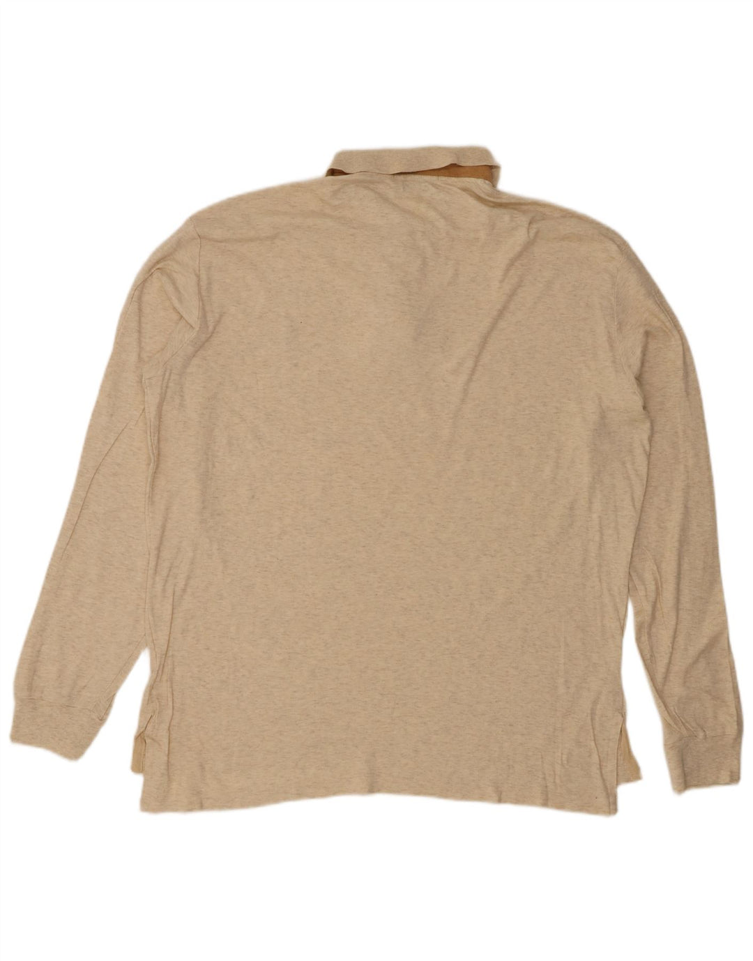 POLO RALPH LAUREN Polo à manches longues pour homme en coton moucheté beige