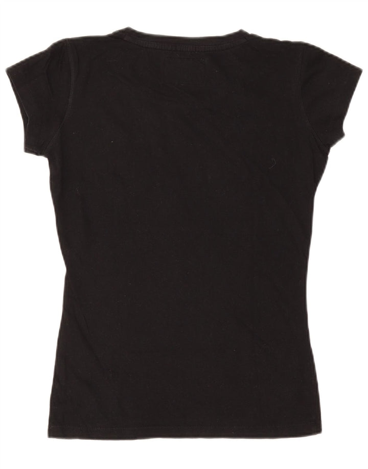 Russell Athletic T-shirt graphique pour femme UK 14 Noir moyen