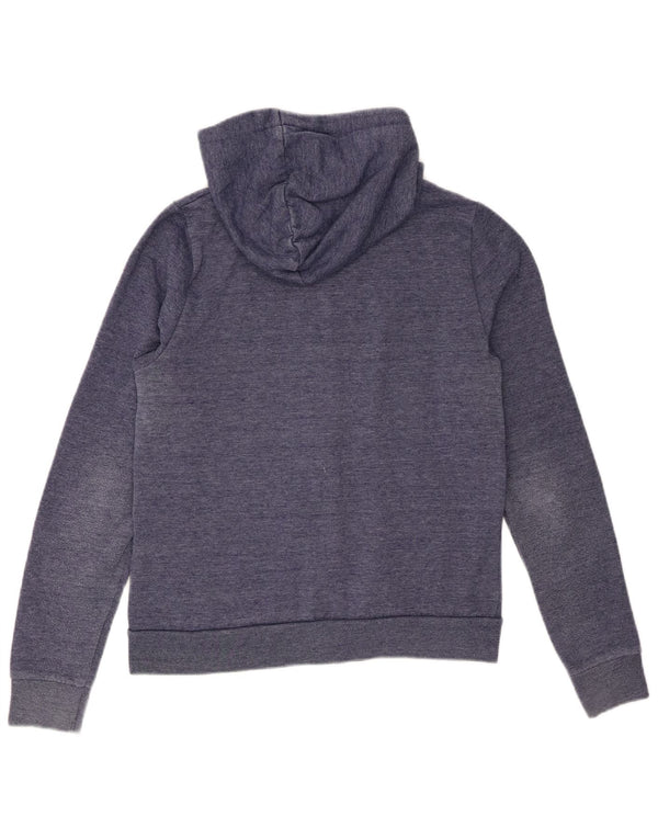 Topshop Pull à capuche zippé pour femme UK 10 Small Bleu