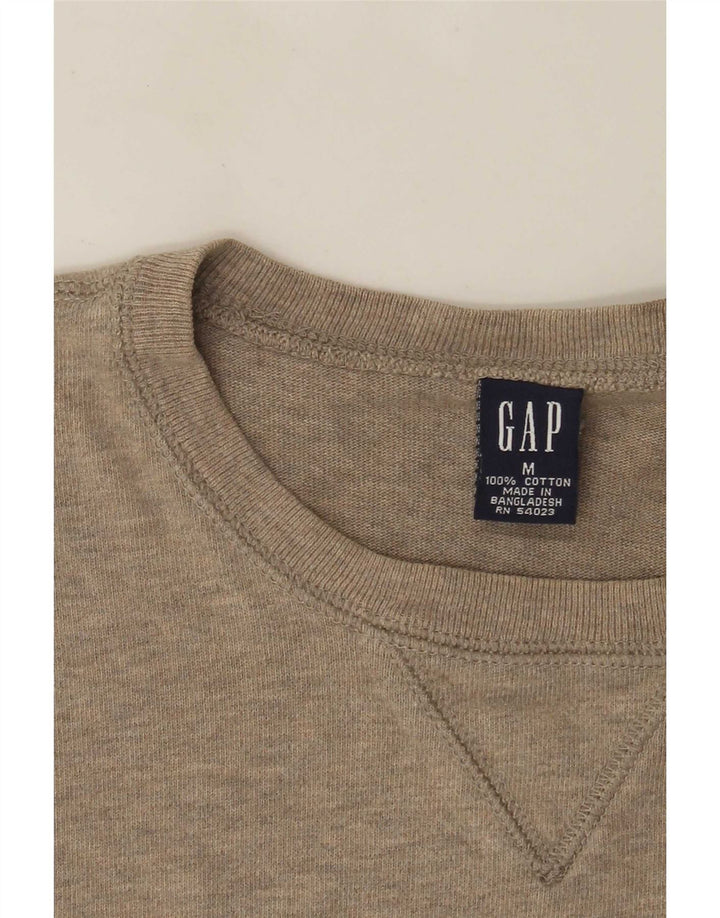 Gap Top Homme Manches Longues Coton Beige Moyen