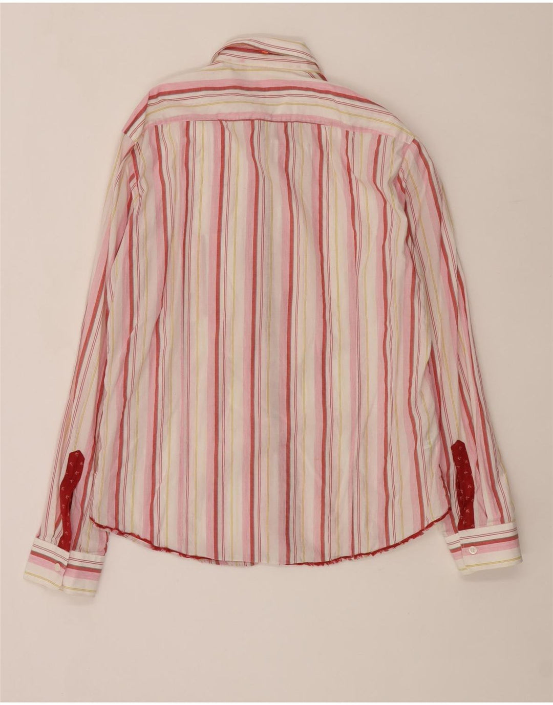 Hugo Boss Chemise grande taille en coton rayé rose