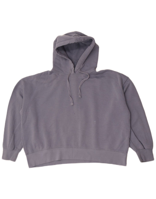 Zara Pull à capuche surdimensionné pour femme UK 10 Petit Bleu Polyester